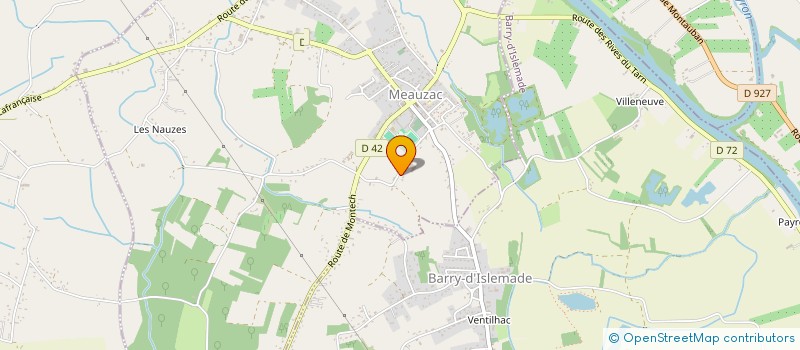 localisation de l'entreprise SCI JPS  MEAUZAC