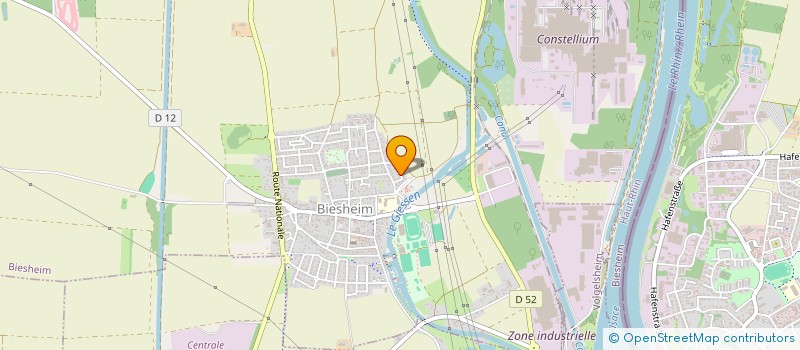 localisation de l'entreprise SCI JPS  BIESHEIM