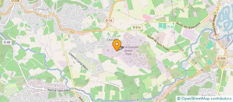 localisation de l'entreprise SCI JPS à GRIMAUD