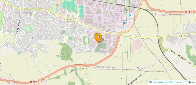 localisation de l'entreprise SCI JPS STATION  MEYZIEU