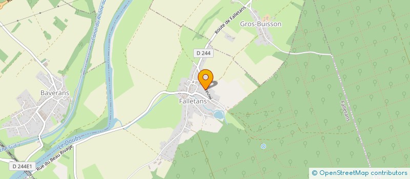 localisation de l'entreprise SCI JPSC LES GRAVIERS à FALLETANS