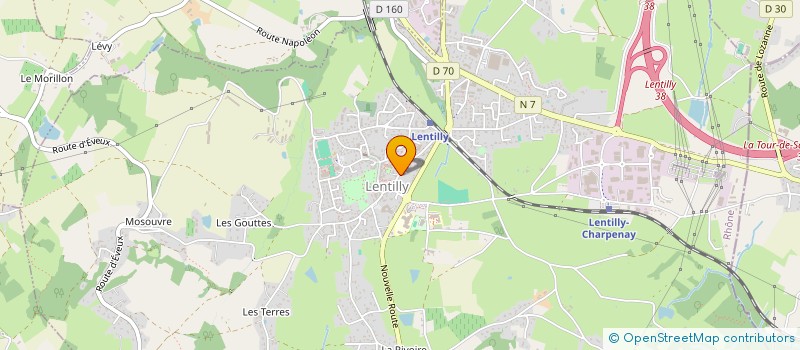 localisation de l'entreprise SCI JPSE  LENTILLY