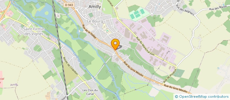localisation de l'entreprise SCI JPSM  AMILLY
