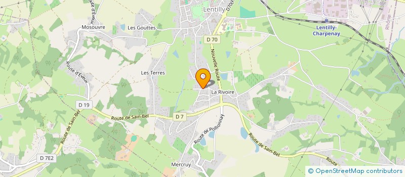 localisation de l'entreprise SCI JPSTHA  LENTILLY