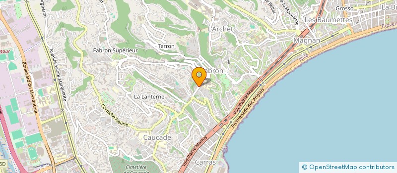 localisation de l'entreprise SCI JPT  NICE