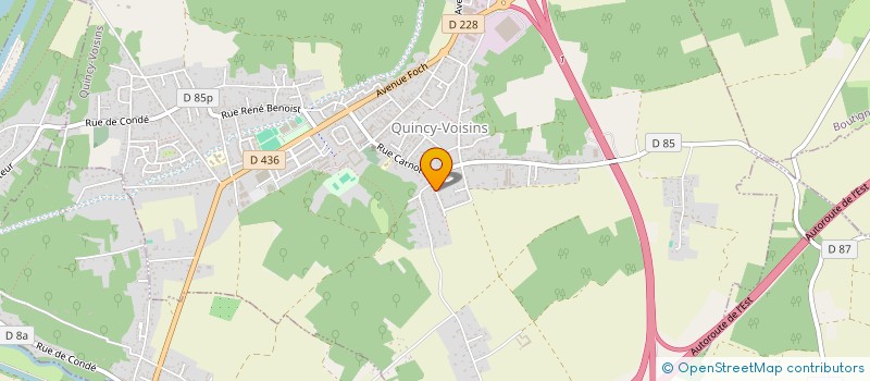 localisation de l'entreprise SCI JPUNAC  QUINCY-VOISINS