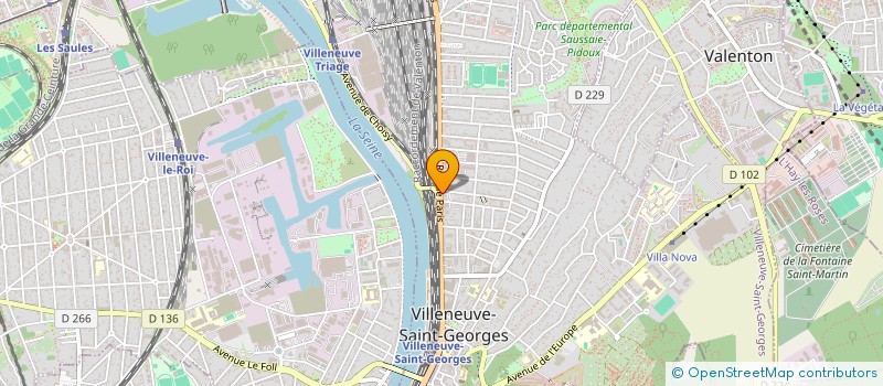 localisation de l'entreprise SCI JPV 2007  VILLENEUVE ST GEORGES