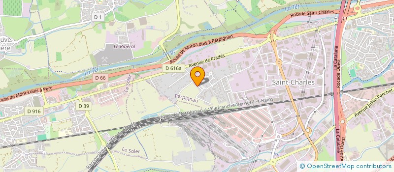 localisation de l'entreprise SCI JPV  PERPIGNAN