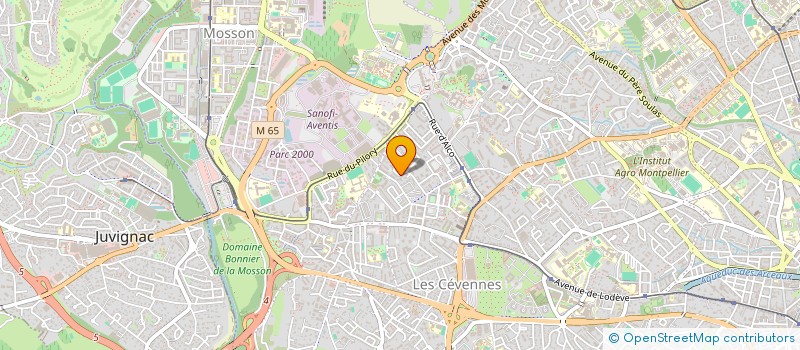 localisation de l'entreprise SCI JPV EXPERTISES à MONTPELLIER