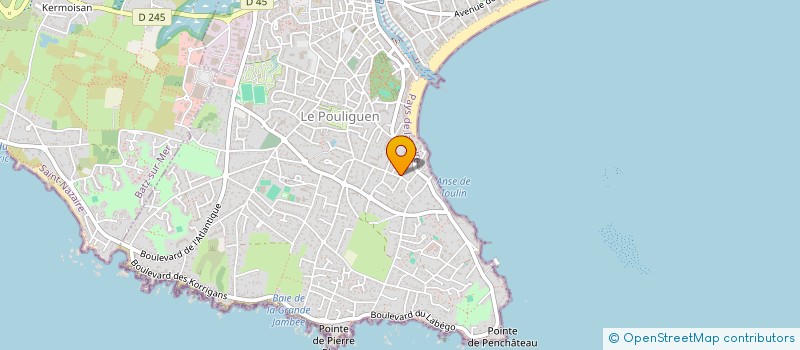 localisation de l'entreprise SCI JPV LES EVENS  LE POULIGUEN