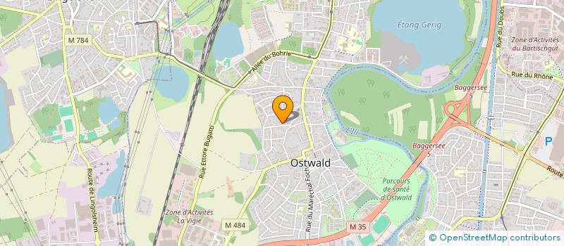 localisation de l'entreprise SCI JPW  OSTWALD