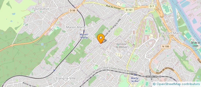 localisation de l'entreprise SCI JR  LE PECQ