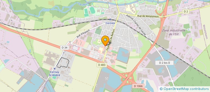 localisation de l'entreprise SCI JR  CERNAY