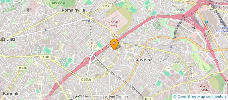 localisation de l'entreprise SCI JR à ROMAINVILLE