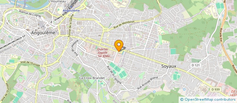 localisation de l'entreprise SCI JR CORP à ANGOULEME
