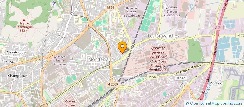 localisation de l'entreprise SCI JR IMMO  CLERMONT-FERRAND