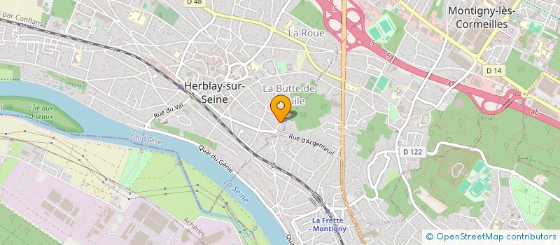 localisation de l'entreprise SCI JR INVEST  HERBLAY-SUR-SEINE