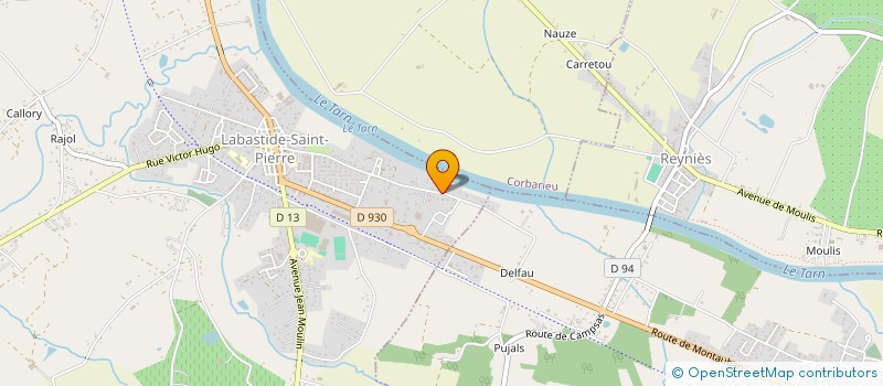 localisation de l'entreprise SCI JR LA MOULINE  LABASTIDE-SAINT-PIERRE