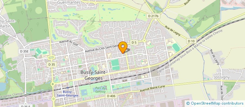 localisation de l'entreprise SCI JR LES ARCHES DE L'ESPLANADE  BUSSY-SAINT-GEORGES