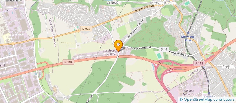 localisation de l'entreprise SCI JRA  MERY-SUR-OISE