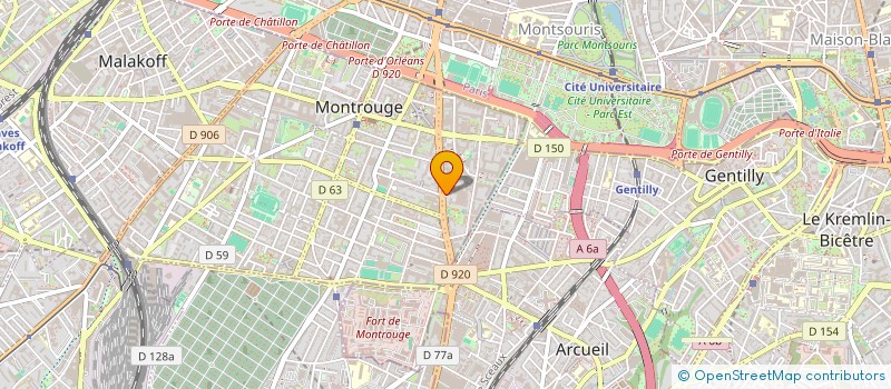 localisation de l'entreprise SCI JRAM  MONTROUGE