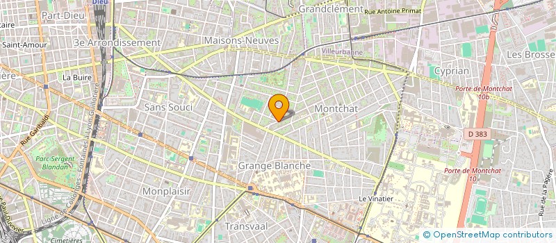 localisation de l'entreprise SCI JRB  LYON