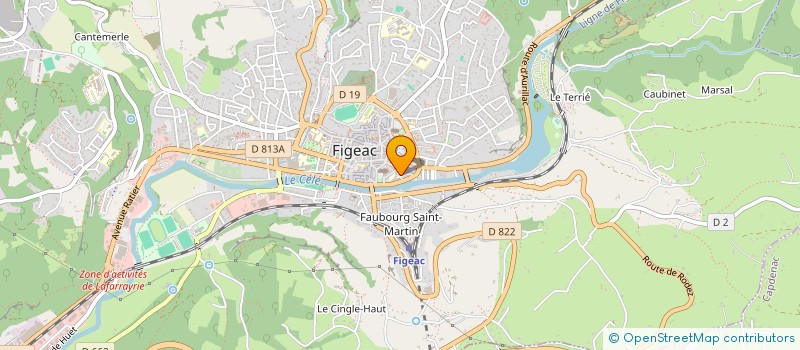 localisation de l'entreprise SCI JRBL IMMOBILIER  FIGEAC