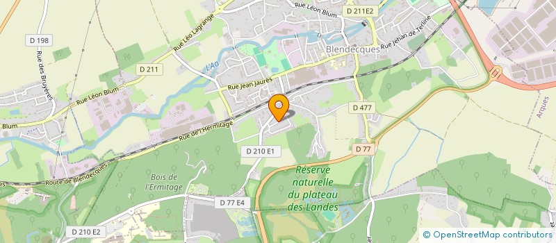 localisation de l'entreprise SCI JRC  BLENDECQUES