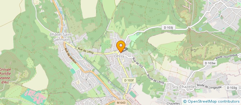 localisation de l'entreprise SCI JRC IMMO  LESSY