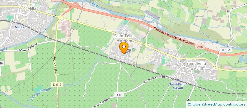 localisation de l'entreprise SCI JRCR  MILLAS