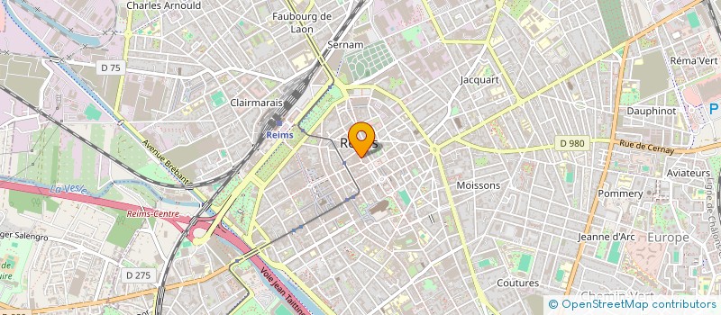 localisation de l'entreprise SCI JRCS  REIMS