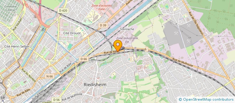 localisation de l'entreprise SCI JRD  RIEDISHEIM