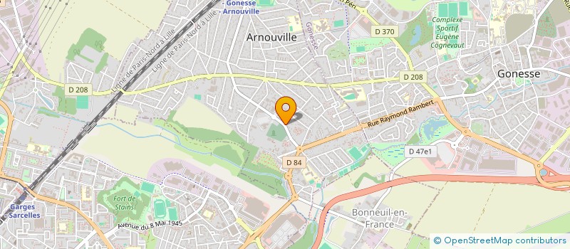 localisation de l'entreprise SCI JRF  ARNOUVILLE