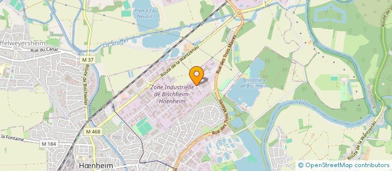 localisation de l'entreprise SCI JRG  BISCHHEIM