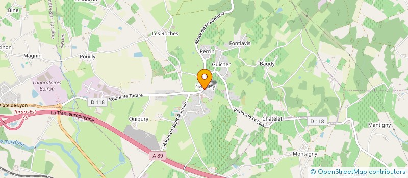 localisation de l'entreprise SCI JRM  SARCEY