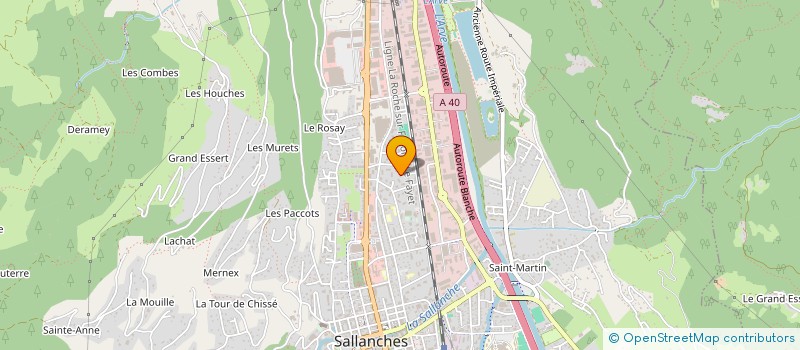 localisation de l'entreprise SCI JRM PILLOT  SALLANCHES