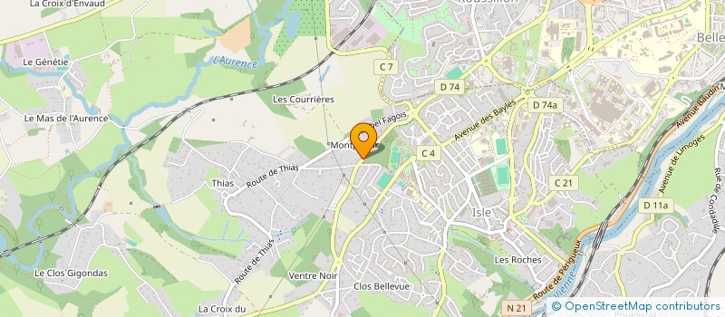 localisation de l'entreprise SCI JRMAT à ISLE