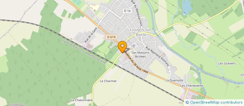 localisation de l'entreprise SCI JRS à LUSIGNY-SUR-BARSE