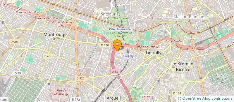 localisation de l'entreprise SCI JRV  GENTILLY