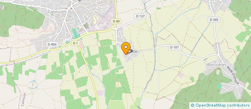 localisation de l'entreprise SCI JRV  CALVISSON