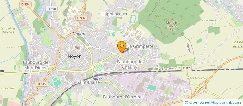 localisation de l'entreprise SCI JRXL  NOYON