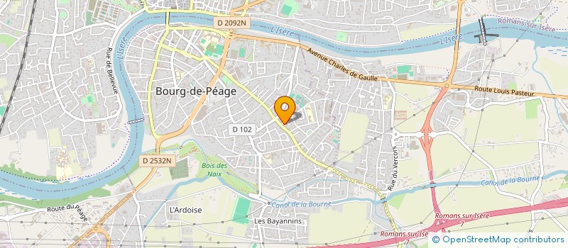 localisation de l'entreprise SCI JS  BOURG-DE-PEAGE