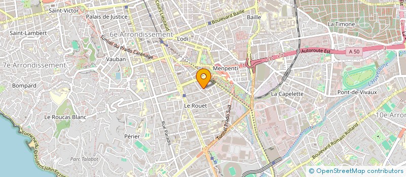 localisation de l'entreprise SCI JS  MARSEILLE 8