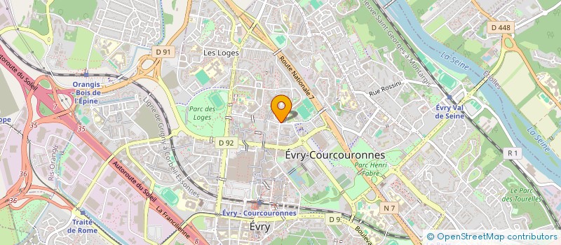 localisation de l'entreprise SCI JS à EVRY-COURCOURONNES