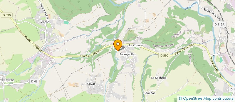 localisation de l'entreprise SCI JS IMMO  SANSSAC-L EGLISE