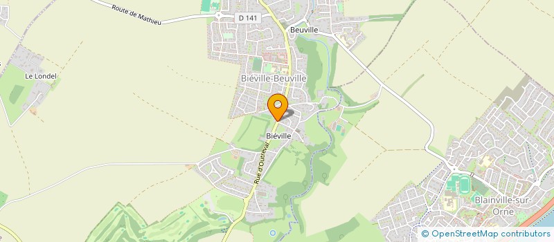 localisation de l'entreprise SCI JS IMMOBILIER  BIEVILLE BEUVILLE