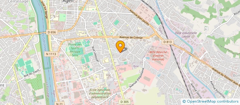 localisation de l'entreprise SCI JS.TB  AGEN