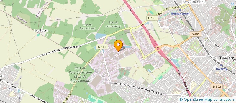 localisation de l'entreprise SCI JS2L  TAVERNY