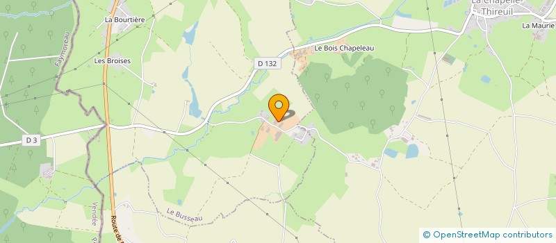 localisation de l'entreprise SCI JS3M THIBAULT  LE BUSSEAU