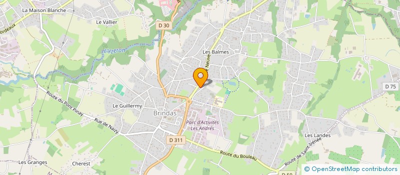 localisation de l'entreprise SCI JS4F  BRINDAS